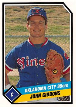 1989 CMC Oklahoma City 89ers #12 John Gibbons  Front