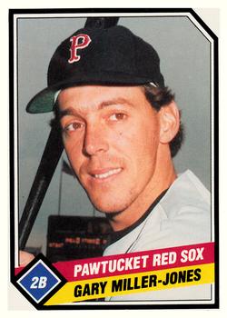 1989 CMC Pawtucket Red Sox #12 Gary Miller-Jones  Front
