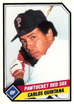 1989 CMC Pawtucket Red Sox #13 Carlos Quintana  Front