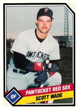 1989 CMC Pawtucket Red Sox #15 Scott Wade  Front