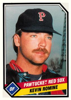 1989 CMC Pawtucket Red Sox #18 Kevin Romine  Front