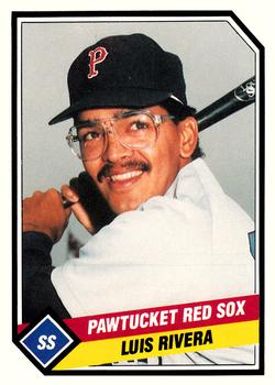 1989 CMC Pawtucket Red Sox #20 Luis Rivera  Front