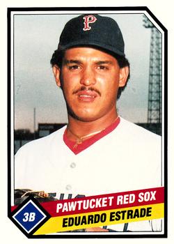 1989 CMC Pawtucket Red Sox #23 Eduardo Estrada Front