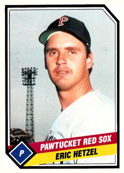 1989 CMC Pawtucket Red Sox #3 Eric Hetzel  Front
