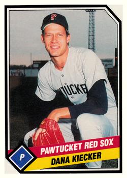 1989 CMC Pawtucket Red Sox #4 Dana Kiecker  Front