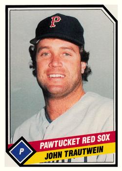 1989 CMC Pawtucket Red Sox #9 John Trautwein  Front