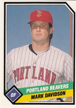 1989 CMC Portland Beavers #22 Mark Davidson  Front