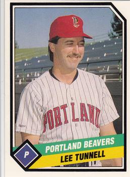1989 CMC Portland Beavers #6 Lee Tunnell  Front