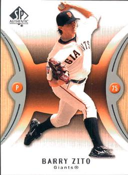 2007 SP Authentic #44 Barry Zito Front
