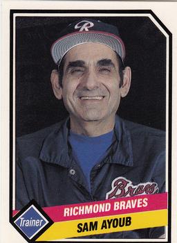1989 CMC Richmond Braves #14 Sam Ayoub Front