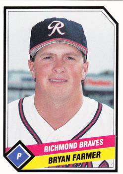 1989 CMC Richmond Braves #8 Bryan Farmer  Front