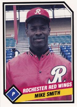 1989 CMC Rochester Red Wings #9 Mike Smith Front