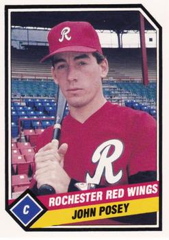 1989 CMC Rochester Red Wings #12 John Posey  Front