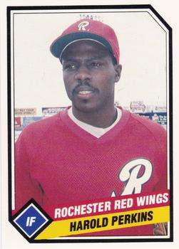 1989 CMC Rochester Red Wings #18 Harold Perkins  Front