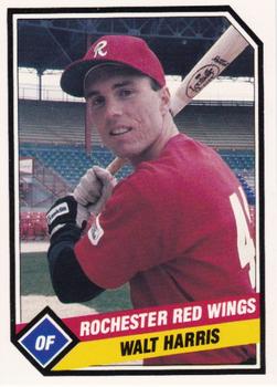 1989 CMC Rochester Red Wings #19 Walt Harris  Front