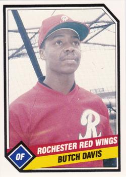 1989 CMC Rochester Red Wings #22 Butch Davis  Front