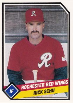 1989 CMC Rochester Red Wings #23 Rick Schu  Front