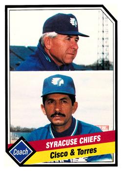 1989 CMC Syracuse Chiefs #24 Galen Cisco / Hector Torres Front