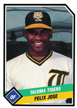 1989 CMC Tacoma Tigers #14 Felix Jose  Front