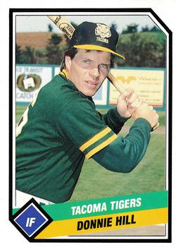 1989 CMC Tacoma Tigers #18 Donnie Hill  Front