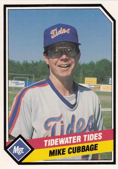 1989 CMC Tidewater Tides #21 Mike Cubbage Front
