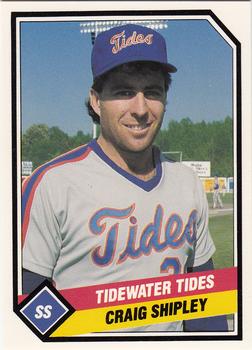 1989 CMC Tidewater Tides #22 Craig Shipley  Front