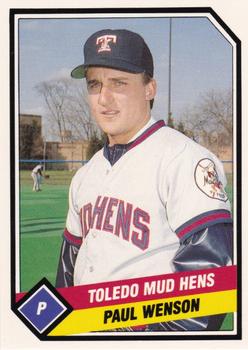 1989 CMC Toledo Mud Hens #8 Paul Wenson  Front