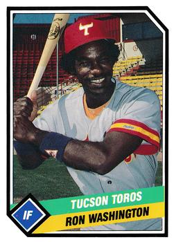 1989 CMC Tucson Toros #19 Ron Washington  Front
