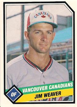 1989 CMC Vancouver Canadians #14 Jim Weaver  Front