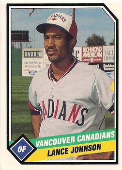 1989 CMC Vancouver Canadians #18 Lance Johnson  Front