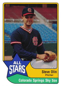 1989 CMC Triple A All-Stars #42 Steve Olin Front