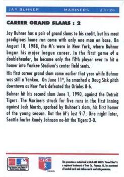 1992 Upper Deck Denny's Grand Slam Holograms #23 Jay Buhner Back