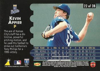 1996 Pinnacle Denny's Holograms #22 Kevin Appier Back