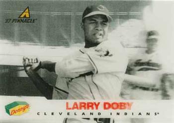 1997 Pinnacle Denny's Holograms #1 Larry Doby Front