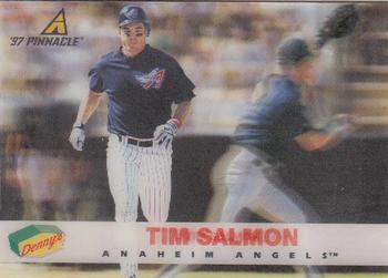 1997 Pinnacle Denny's Holograms #1 Tim Salmon Front