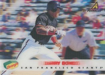 1997 Pinnacle Denny's Holograms #27 Barry Bonds Front