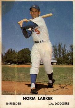 1961 Bell Brand Los Angeles Dodgers #NNO Norm Larker Front