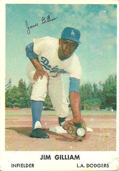 1962 Bell Brand Los Angeles Dodgers #19 Jim Gilliam Front