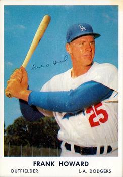 1962 Bell Brand Los Angeles Dodgers #25 Frank Howard Front