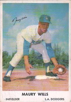 1962 Bell Brand Los Angeles Dodgers #30 Maury Wills Front