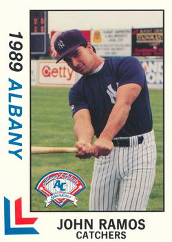 1989 Best Albany-Colonie Yankees #13 John Ramos  Front