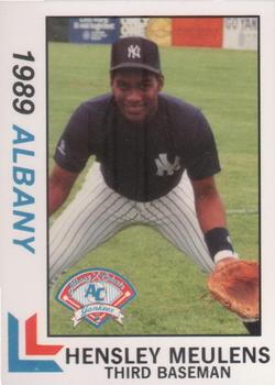 1989 Best Albany-Colonie Yankees #17 Hensley Meulens  Front