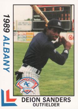 1989 Best Albany-Colonie Yankees #1 Deion Sanders  Front