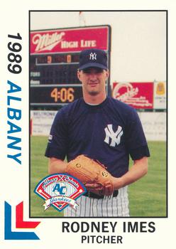 1989 Best Albany-Colonie Yankees #21 Rodney Imes  Front