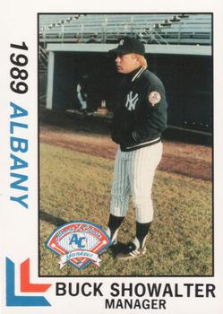 1989 Best Albany-Colonie Yankees #8 Buck Showalter Front
