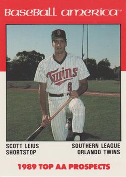 1989 Best Baseball America AA Prospects #AA18 Scott Leius  Front