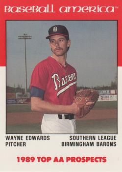 1989 Best Baseball America AA Prospects #AA22 Wayne Edwards  Front