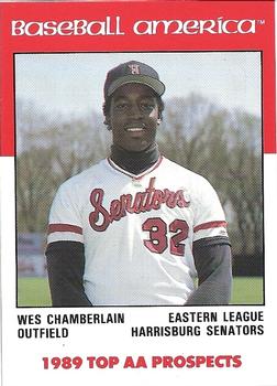 1989 Best Baseball America AA Prospects #AA1 Wes Chamberlain  Front