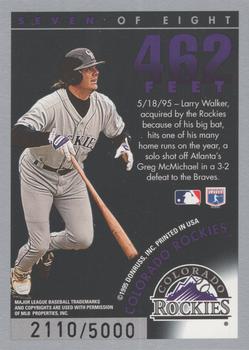 1996 Donruss - Long Ball Leaders #7 Larry Walker Back