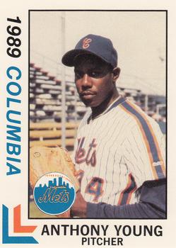 1989 Best Columbia Mets #16 Anthony Young  Front